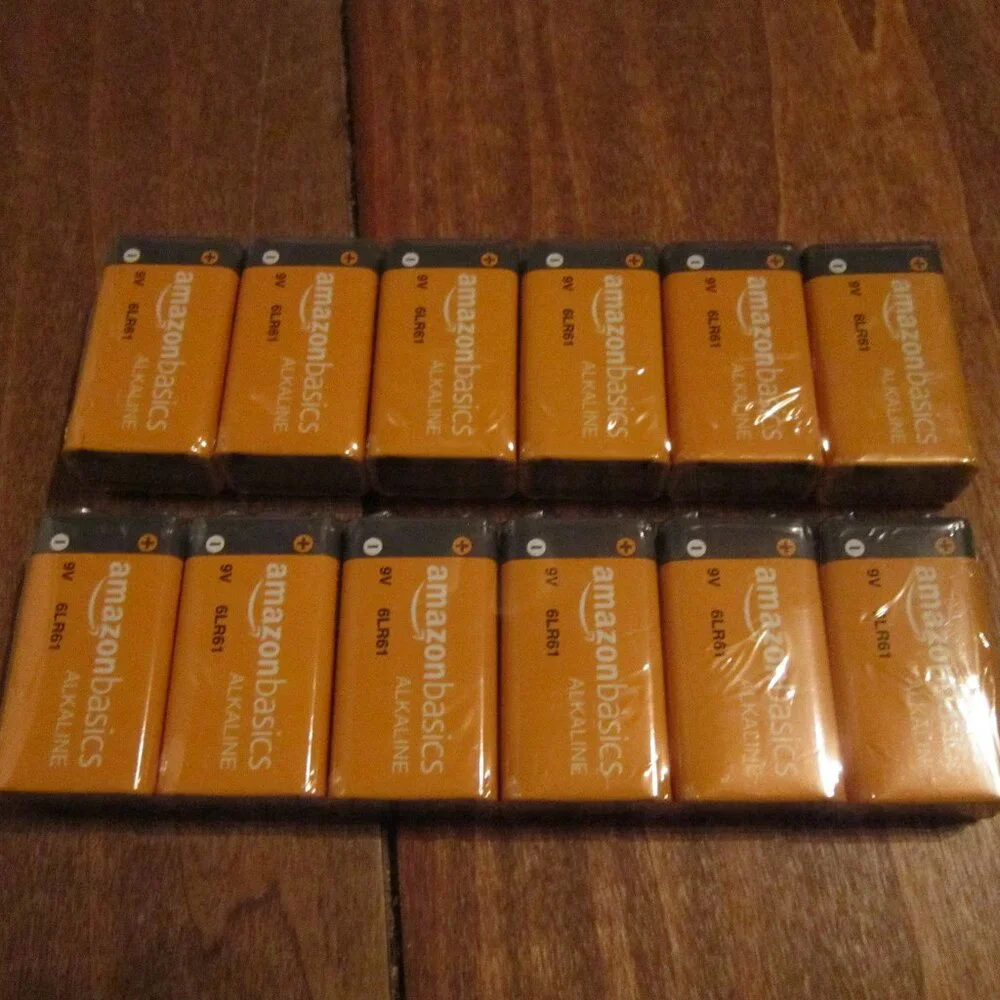 Amazon Basics 12-Pack 9V Alkaline Batteries